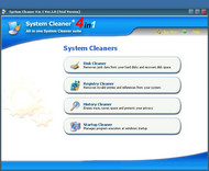 System Cleaner 4 in 1 screenshot